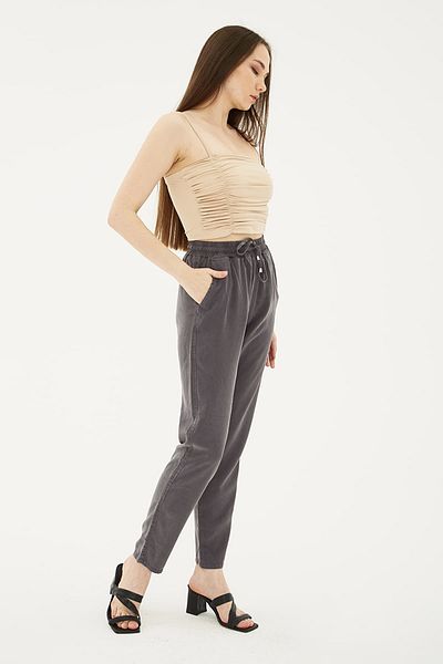 Fashion Friends Comfort Fit High Waist Straight Leg Trousers Pants 25Y0477K1