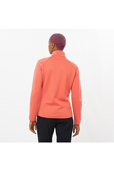 Salomon ESSENTIAL WARM Kadın Tam Fermuar Polar Mineral Red LC2191700