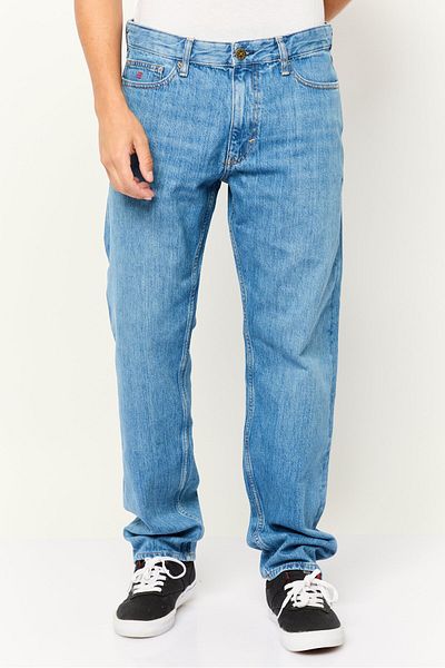 Esprit Men Straight Fit Wash Non Stretchable Denim, Blue