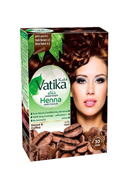 Dabur فاتيكا، حناء، ملونة للشعر، بني غامق 4.5 - 1 قطعة