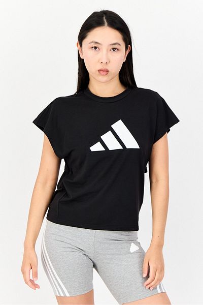 adidas Women Sportswear Fit Short Sleeve Training T-Shirt, Black