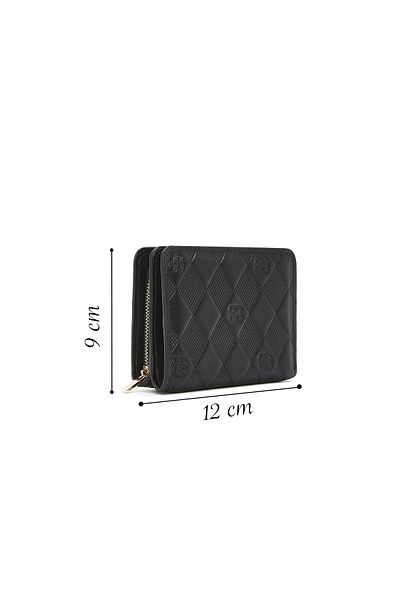 Derimod Women's Black Printed Wallet 000A2D 563026