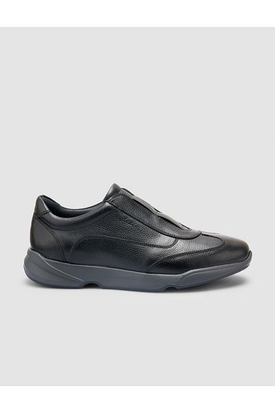 Cabani 100% Genuine Leather Black Men's Sneakers
