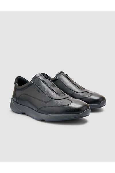 Cabani 100% Genuine Leather Black Men's Sneakers
