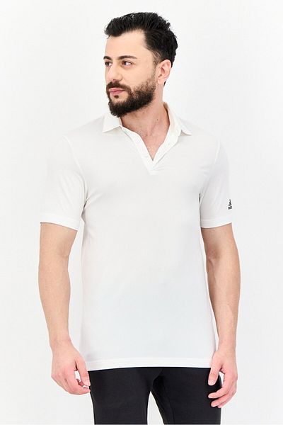 adidas Men Sportswear Fit Short Sleeve Outdoor Polo Shirt, White