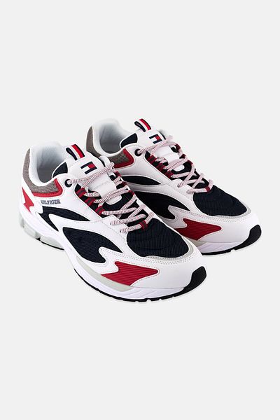 Tommy Hilfiger Men Memory Foam Lace Up Casual Shoes, White