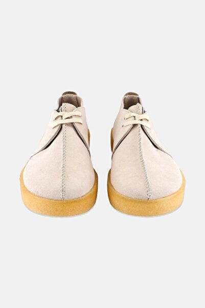 CLARKS Men Standard Fit Trek Cup Slip On Casual Shoes, White Suede