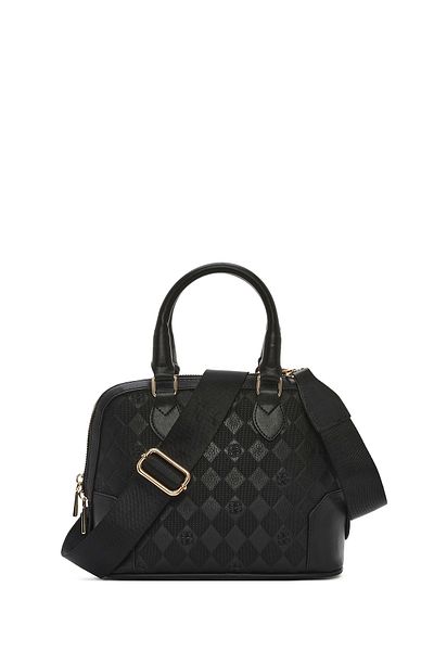 Derimod Women's Black Long Strap Printed Crossbody Bag 25Sbd 201626