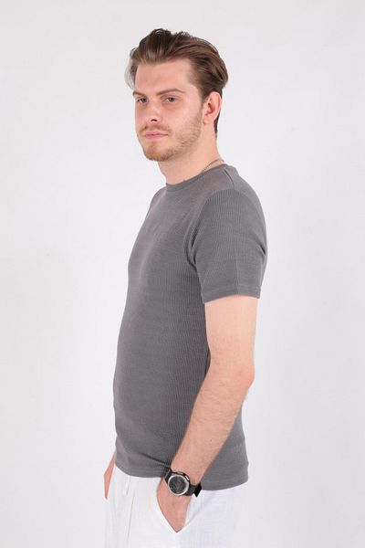 Five Pocket Slim Fit Men's Fp24B2064 Bis Collar T-Shirt