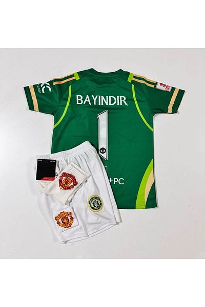 Lion Spor M.unitedd 2024/25 Noul sezon Altay Bayındır Set de 4 tricouri de portar pentru copii (ARMALI) VERDE