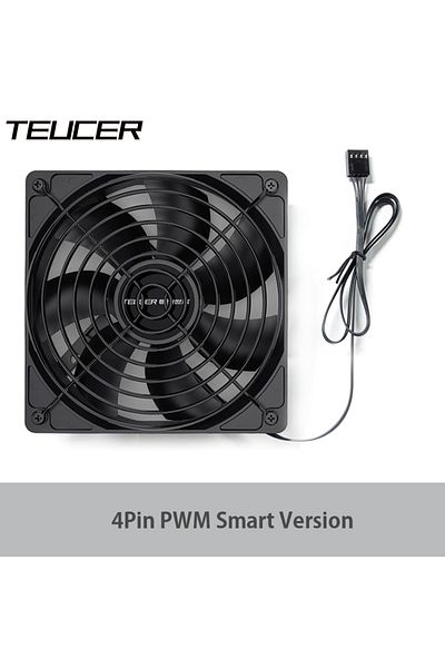 Choice مروحة علبة كمبيوتر صغيرة عالية السرعة TEUCER B12025 رباعية الدبابيس 120 مم 3000PRM حجم هواء كبير PWM كبير 4 دبابيس F