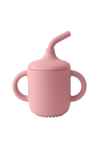 Choice A10-powder rose Color Kids1Pcs Baby Learning Drinking Cup Portable Straw Detailed Comfortable Grip S