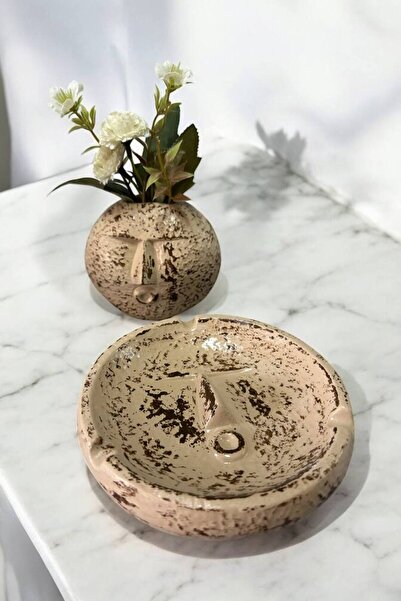 Paradise Work Set de 2 vaze minimaliste antice și scrumieră