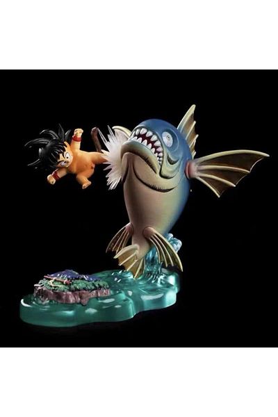 Choice Goku no box 6.5cm Anime Dragon Ball Kids Goku Figure Son Goku Kick Fish Pvc Statue Action Figures Co
