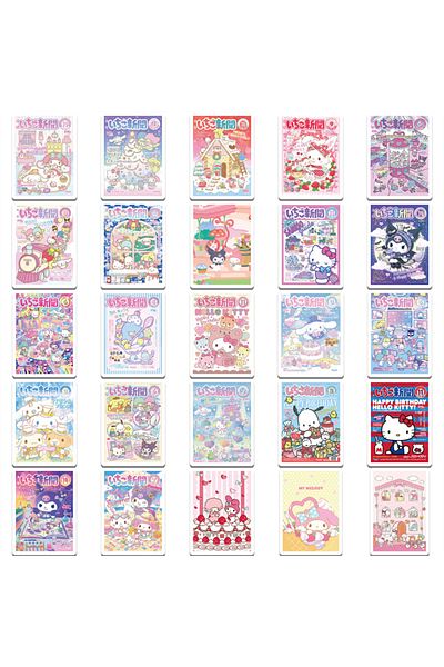 JOY TOP 64pcs 50/64pcs Cartoon Sanrio Poster Stickers Kawaii Girls Hello Kitty Kuromi Decals Diy Phone Diary