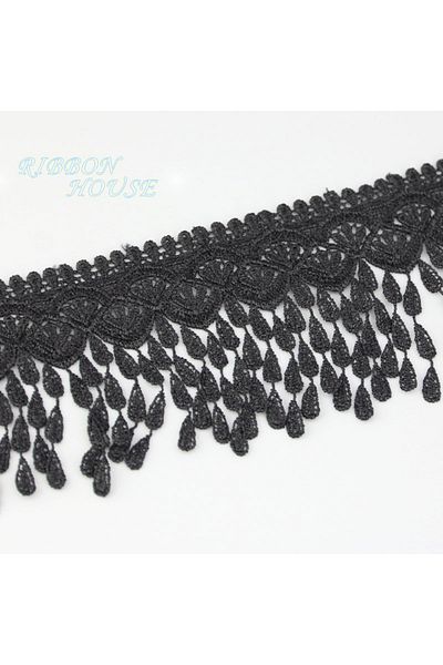 RIBBON HOUSE 70mm black 70mm White black Silk Net Lace Fabric Ribbons Trim DIY Sewing Handmade Craft Materials 1