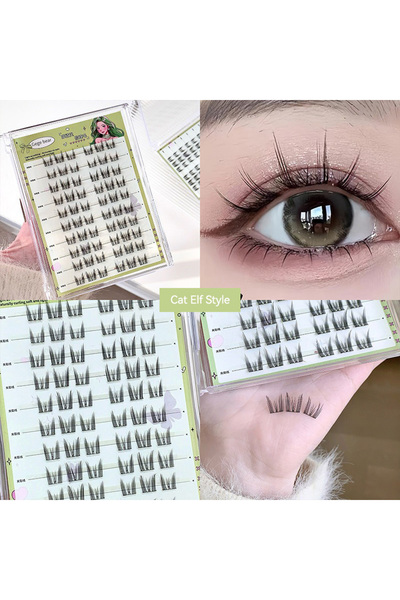 Choice1 03 Gege Bear No-Glue False Eyelashes - Easy 3-Step Application, Natural Look, Perfect for Beginners