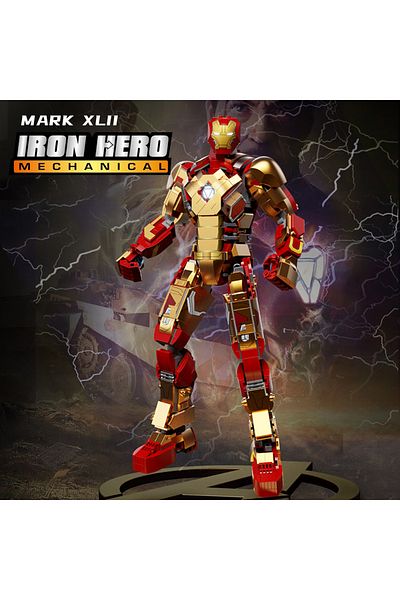 Choice 1126Pcs No box Superheroes Building Blocks Sets Iron Mecha MOC Creative Bricks Technical Toys Christ