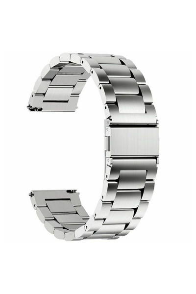 Choice حزام ساعة من الفولاذ الفضي مقاس 22 مم، حزام ساعة مقاس 18 مم 20 مم 22 م...