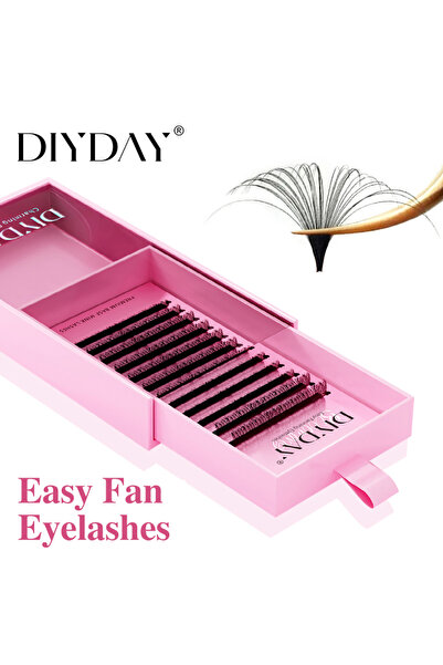 Choice4 8-15 مزيج 0.03 مم D DIYDAY وصلات رموش سهلة التركيب سهلة التفتح PBT ال...