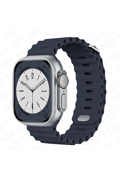 Choice حزام أوشن ميدنايت مقاس 38 مم 40 مم 41 مم 9 لساعة ألترا 2، سوار سيليكون...