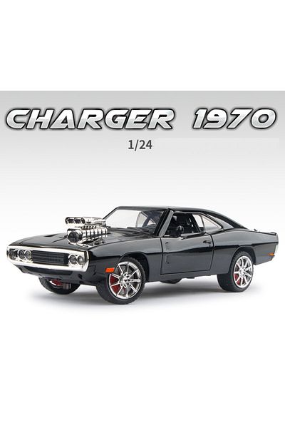Choice BLACK-NO BOX 1:24 Challenger 1970 Fast & Furious 7 Alloy Car Model Diecasts Toy With Sound and Light
