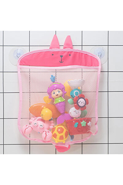 Choice حقيبة تخزين ألعاب استحمام الطفل C109-وردي على شكل بطة لطيفة وضفدع شبكي...