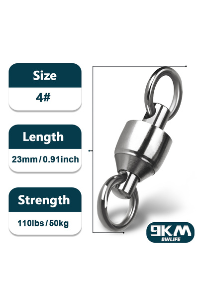 Choice مقاس 4 (110 رطل 23 مم) 9 كم 10 قطع من دوارات محمل كروي دوارة متينة من ...