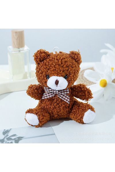 Choice brown New Style Hot sale Cute Teddy Bear Pendant Plush Doll Little Bear Doll Small Doll Bag Soft Cut