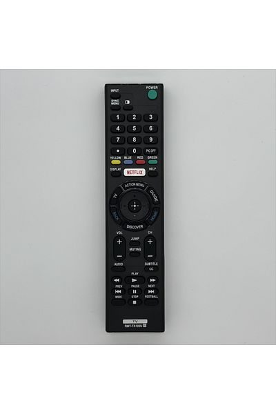 Choice جهاز تحكم عن بعد عالمي أصلي باللون الأسود RMT-TX100U لأجهزة تلفزيون سوني LCD LED HD الذكية مع زر Netflix