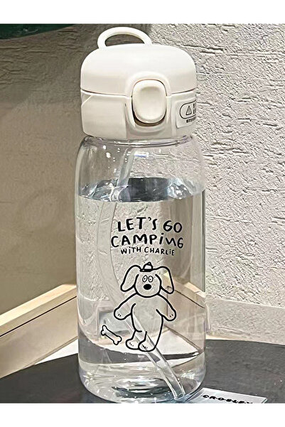 Choice زجاجة مياه بلاستيكية للكلاب سعة 0.6 لتر مع شفاطة بسيطة وسعة كبيرة محمو...