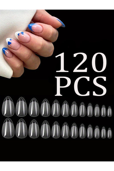 Choice بيج 120/150 قطعة أظافر قدم قصيرة مربعة اصطناعية ناعمة من الجل لتغطية ك...