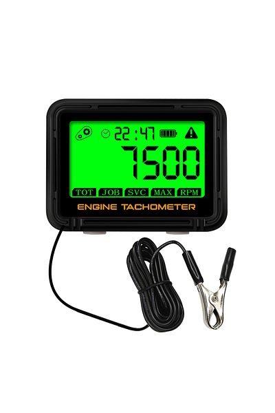 Choice black Tachometer Hour Meter Digital Motorcycle ATV Lawn Mower Engine Gauge LCD SVC Inductive Alert R
