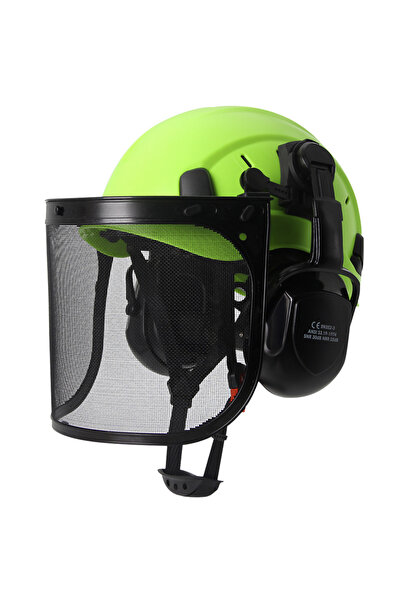 Choice1 مجموعة واقيات الوجه B، خوذة أمان الغابات الصناعية، واقيات الأذن، منشا...