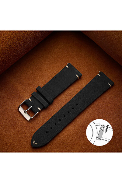 Choice 22mm Black Quick Release Soft Suede Strap 14mm 16mm 18mm Wristband 20m...