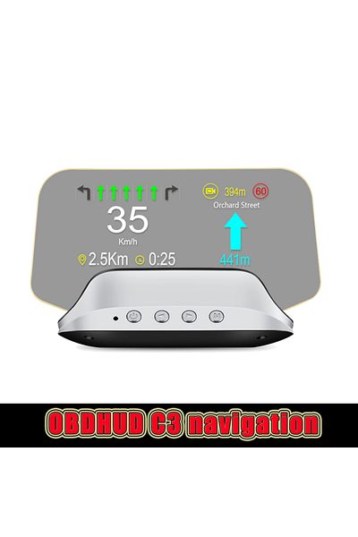 MAIMEIMI OBD2 GPS Navigation C3 Obd2 Head Up Display Electronic Speedometer Glass Projection on-board Compute