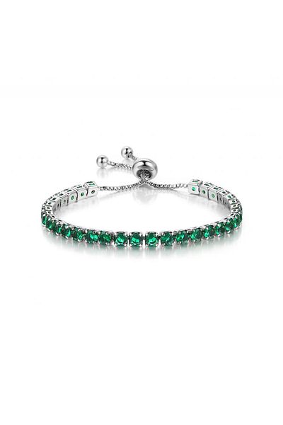 Choice H134-2 ZHOUYANG Tennis Bracelet For Women Luxury Handy Adjustable 4 Claws Mosaic 4mm Zirconia Rose G