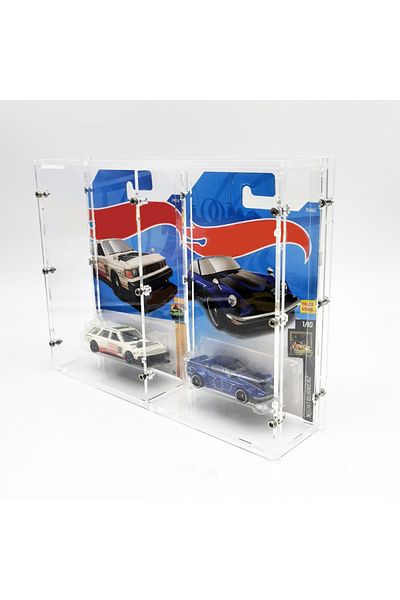 Choice for double mainline Bob 1/64 Model Car Display Case (without cars in pictures) For Hotwheels Acrylic
