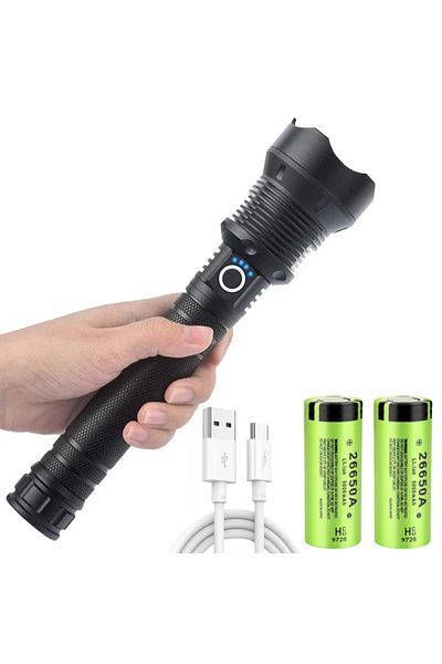 JONCELY XHP70 Super Bright Xhp70.2 Xhp50 Flashlight Torch USB Rechargeable Zoom LED Tactical Torch 18650 or
