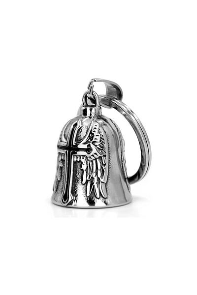 Choice 03 Lucky Bell Guardian Cross Pendant Necklace For Men Widely Used Vintage Punk Motorcycle Angel Pend