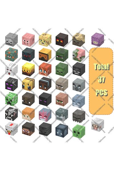 JIMITU Randomly 50 Magnetic Building Blocks Mine World Magnet Cube For Stacking Construction Set Stem Senso