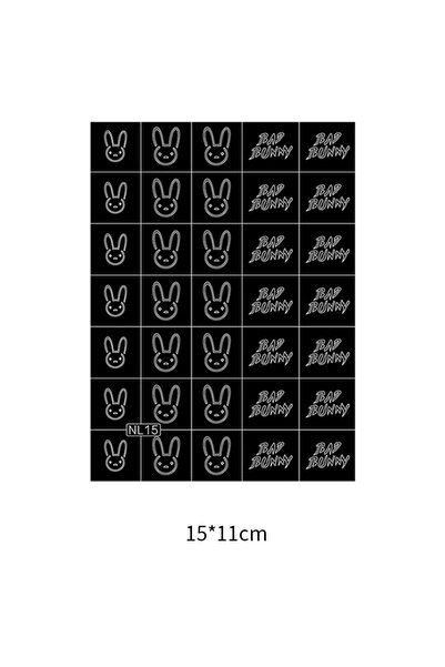 Choice5 02 Nail Art Airbrush Stencils For Nails Heart Butterfly Bear Stars Ho...