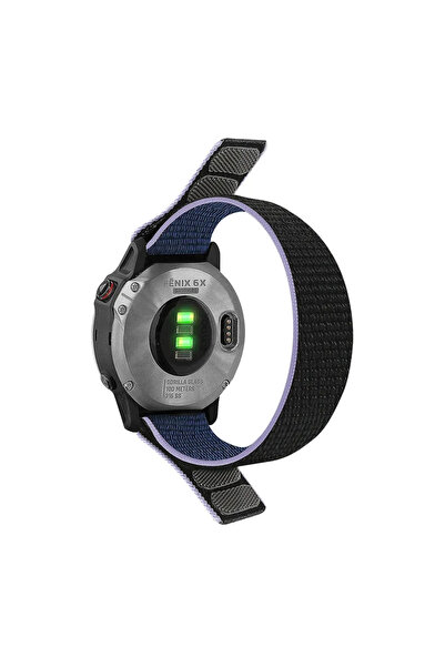 Choice سوار نايلون أزرق داكن مقاس 26 مم، مقاس 22 مم، مناسب لساعات فينيكس 7/7X...