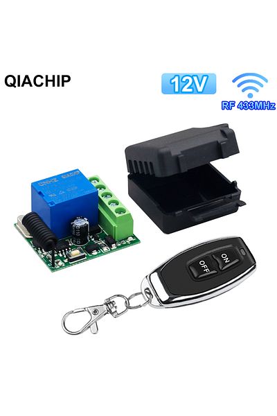 Choice 1 Receiver 1 Remotes Qiachip Rf 433mhz Dc 12v Remote Control Switch Wireless Relay Receiver Mini Mod