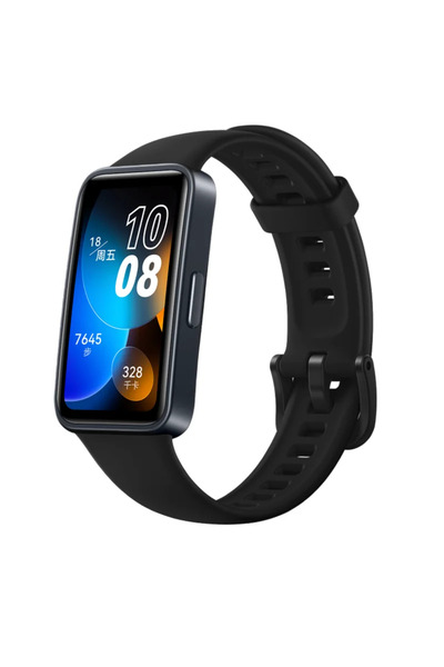 Choice سوار ساعة هواوي باند 8 02 أسود اللون لسوار 8-NFC سوار بديل من السيليكو...