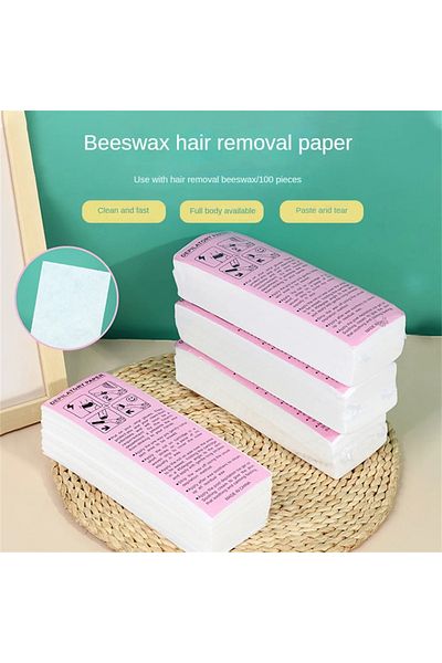 Choice 100pcs Hair Removal Wax Paper For Women & Men Nonwoven Wax Strip Paper Roll High Quality Body Leg...