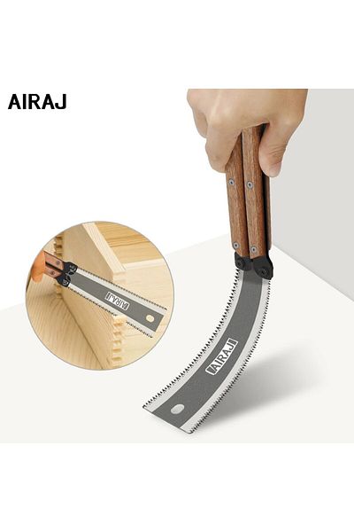 AIRAJ Folding Saw AIRAJ Folding Saw SK5 Steel Pocket Garden Saw Japanese Saw, Flush Cut Trim Saw For Woodw