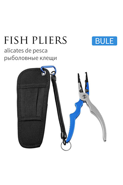 Choice كماشة زرقاء من LINNHUE، أفضل كماشة صيد مصنوعة من سبائك الألومنيوم، مقب...