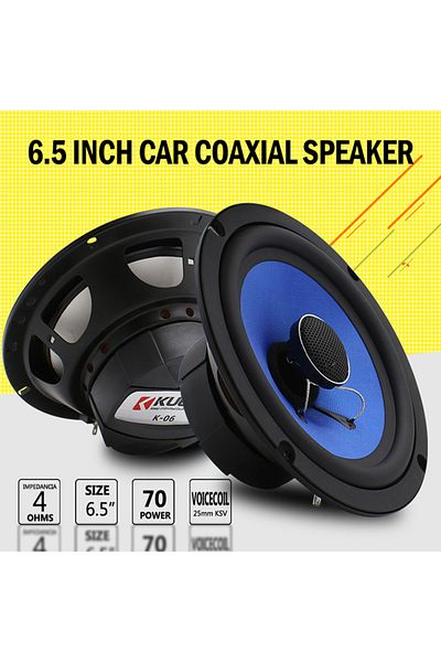 ZUIDID 6.5 inch 6.5 Inch Car HIFI Coaxial Speakers Car Door Auto Audio Music Stereo Full Range Frequency Sp