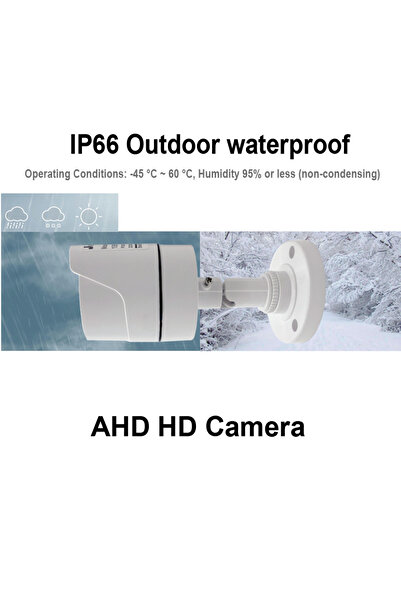 Choice كاميرا JIENUO 4K AHD بدقة 1080 بكسل NTSC مقاس 3.6 مم، مراقبة أمنية خارجية مقاومة للماء بالأشعة تحت الحمراء، رؤية ليلية